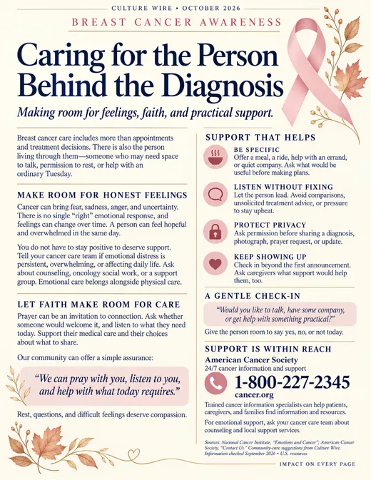 Breast Cancer Awareness: Caring for the Person Behind the Diagnosis
